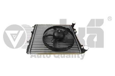Радіатор с вентилятором охлаждения Skoda Fabia (99-08,08-14),Rapid (12-),Roomster (06-15)/VW Polo (01-09)/Seat Ibiza (07-11,11-) Vika 11210140801