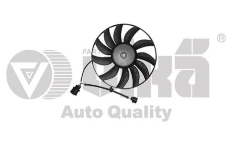 Вентилятор радиатора 100W Skoda Octavia (04-13)/VW Golf (04-14)/Audi A3 (04-13)/Seat Altea (04-06,07-13,14-), Leon (06-13) Vika 99590013901