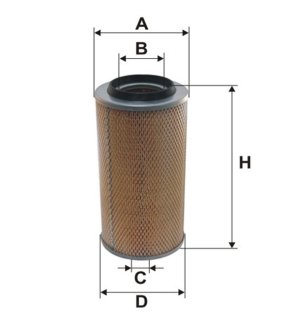 Фільтр повітряний /AM406 (вир-во WIX-FILTERS UA) WIX FILTERS 42169E