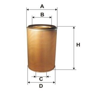 Фільтр повітряний RENAULT (TRUCK) /AM401/2 (вир-во -FILTERS UA) WIX FILTERS 93347E (фото 1)