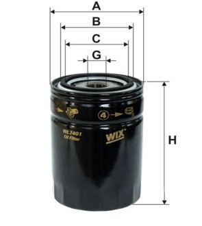Фільтр оливний WIX FILTERS WL7401 (фото 1)