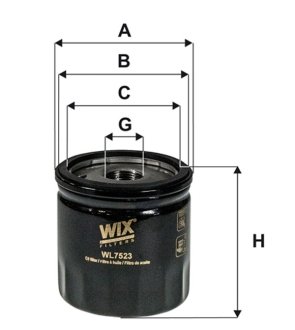 Фільтр оливний WIX FILTERS WL7523