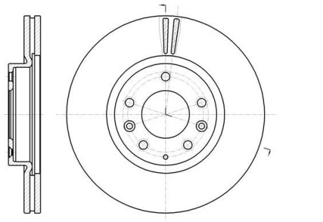 Гальмівний диск перед. Mazda 6/Atenza/6 (07-21) WOKING D6123510