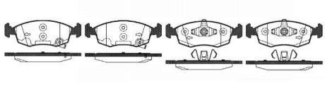 Колодки тормозные диск. перед. (Remsa) Fiat Panda 12> WOKING P0723.50