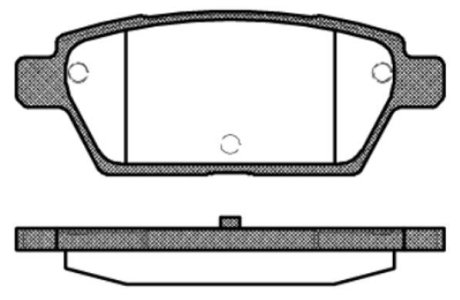 Колодки тормозные диск. задн. (Remsa) Mazda 6 I WOKING P10953.10 (фото 1)