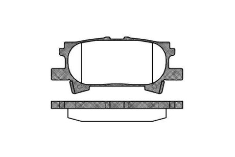 Гальмівні колодки зад. Lexus RX 03-08 (sumitomo) WOKING P1140300