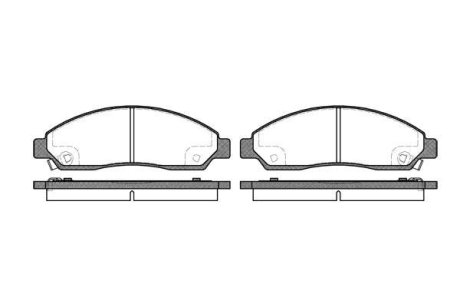 Колодки тормозные диск. перед. (Remsa) GREAT WALL Hover 05> 10> WOKING P11983.14