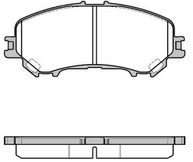 Колодки тормозные диск. перед. (Remsa) Nissan Qashqai II / Renault Kadjar WOKING P1218322 (фото 1)