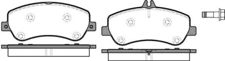 Колодки тормозные диск. перед. (Remsa) MB GLK 08>15 (P12773.00) WOKING P1277300