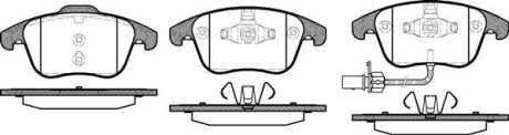 Колодки тормозные диск. перед. (Remsa) Audi A4 1.8 07-15,Audi A4 2.0 07-15,Audi A4 2.7 07-15 WOKING P13193.11