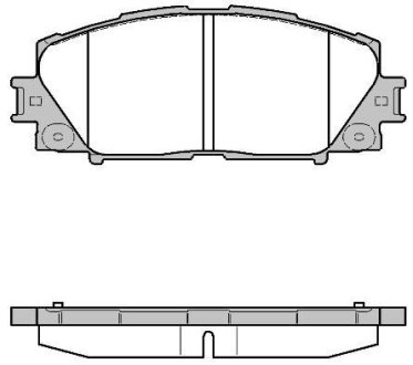 КОЛОДКИ тормозные диск. перед. (Remsa) Lexus Ct (zwa10_) 1.8 10-,Toyota Prius 1.8 09- WOKING P13243.10