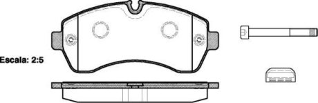 Колодки тормозные диск. перед. (Remsa) Mercedes-benz Sprinter 46-t 3.0 06-,Mercedes-benz Sprinter 5-t 1.8 06- WOKING P13433.00