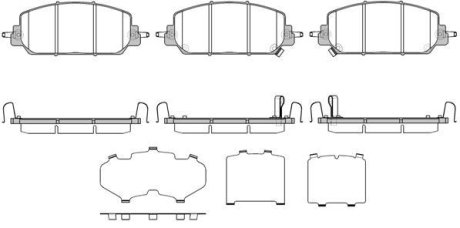 Колодки тормозные диск. перед. (Remsa) Honda CR-V 2,4i 17> WOKING P14083.22