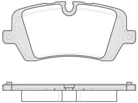 Колодки тормозные диск. задн. (Remsa) Land Rover Discovery V 16>, Range Rover IV 13>, Range Rover Sport II 13>19 WOKING P14413.00