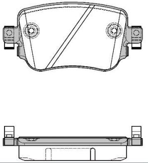 Гальмівні колодки зад. Octavia III/Sharan/Audi Q3 12- (TRW) WOKING P1449308 (фото 1)
