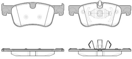 Колодки тормозные диск. перед. (Remsa) PSA C4 Picasso Grand Picasso 13> (P WOKING P1480300