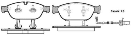 Колодки тормозные диск. перед. (Remsa) Audi A6 A7 13>18 A8 11>18 WOKING P15413.02