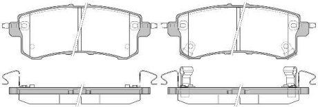 Колодки тормозные диск. задн. (Remsa) Infiniti Qx56 5.6 10-,Nissan Patrol vi 5.6 10- WOKING P15473.02