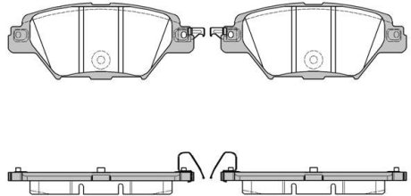 Колодки тормозные диск. задн. (Remsa) Mazda CX-9 2,5t 16> (P16123.04) WOKI WOKING P1612304