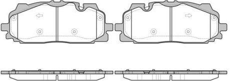 Колодки тормозные диск. перед. (Remsa) Audi Q7 3.0 15- WOKING P17673.00