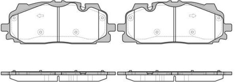 Колодки тормозные диск. перед. (Remsa) Audi Q7 3.0 15- WOKING P17673.00 (фото 1)