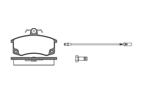 Колодка тормозная 2108 перед. (Remsa) (к-т 4 шт) WOKING P3213.02