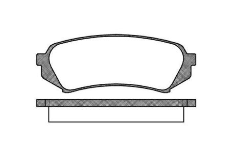 Колодки тормозные диск. задн. (Remsa) Lexus Rx (mhu3_, gsu3_, mcu3_) 3.0 03-08 WOKING P6063.00 (фото 1)