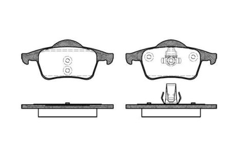 Колодки тормозные диск. задн. (Remsa) Volvo S60 i 2.0 00-10,Volvo S60 i 2.3 00-10 WOKING P6143.00