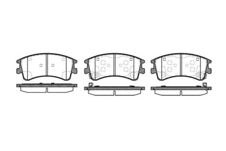 Гальмівні колодки пер. Mazda 6 02- WOKING P870302