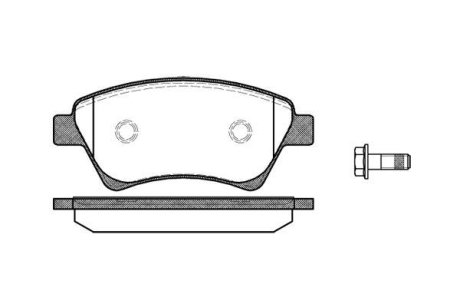 Колодки тормозные диск. перед. (Remsa) Renault Grand scenic ii 1.5 04-,Renault Grand scenic ii 1.6 04- WOKING P8763.00