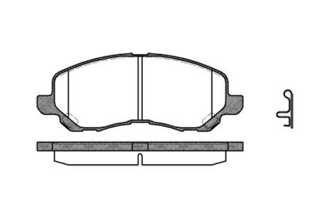 Гальмівні колодки пер. Lancer VIII/Outlander II/Peugeot 4008 1.5-2.4 06- WOKING P9043.12