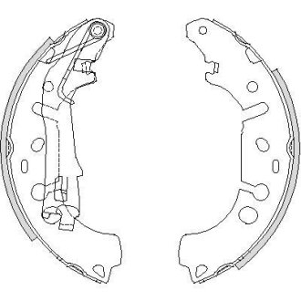 Колодки тормозные бараб. задн. (Remsa) Citroen Nemo 1.3 08-,Citroen Nemo 1.3 09- WOKING Z4192.00 (фото 1)