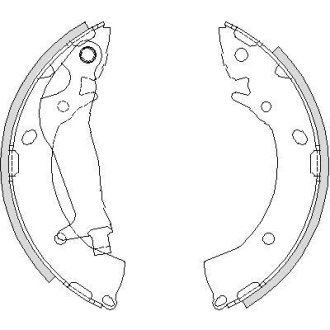 Колодки тормозные бараб. задн. (Remsa) Hyundai Getz 1,1-1,6i 1,5d WOKING Z4203.00 (фото 1)