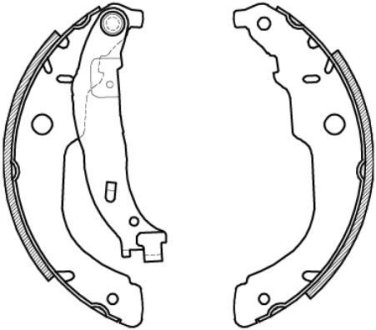 Колодки тормозные бараб. задн. (Remsa) PSA C3 II 207 (Z4212.00) WOKING Z421200