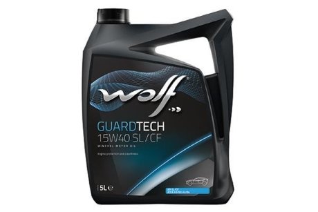 GUARDTECH 15W40 SL/CF 5Lx4 Wolf 8300318 (фото 1)