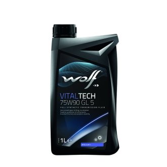 Трансмиссионное масло VitalTech GL-5 GL-4 MT-1 75W-90 синтетичне 1 л Wolf 8303906