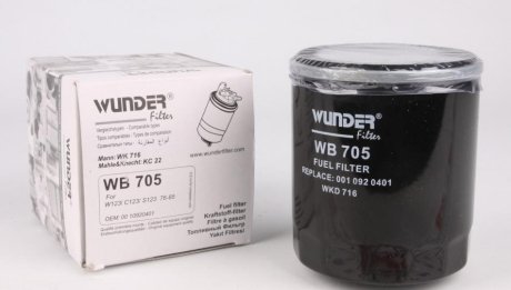 Фильтр топливный MB OM615-617 WUNDER FILTER WB-705 (фото 1)