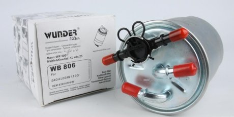 Фільтр паливний WUNDER FILTER WB806 (фото 1)
