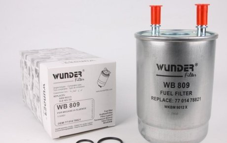 Фільтр паливний WUNDER FILTER WB809 (фото 1)
