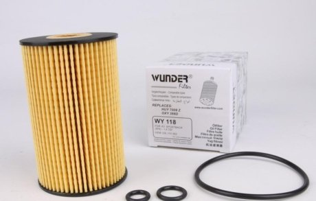 Фильтр масляный VW 1.6 -2.0TDI 10- WUNDER FILTER WY-118 (фото 1)