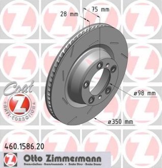 Диск гальмівний ZIMMERMANN 460158720