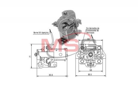 Втягуюче реле стартера ZM ZM2901