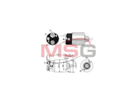 Втягуюче реле стартера ZM ZM6271